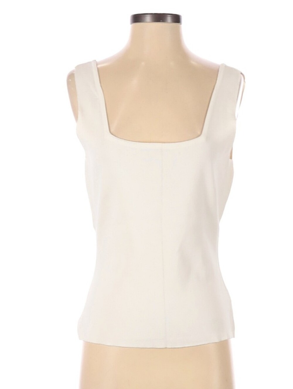 George Knit Cream Square-Neck Tank Top Size Medium 8/10